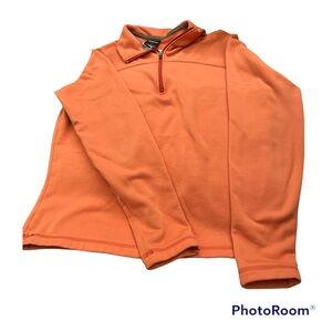 Orange Patagonia Quarter-Zip Pullover